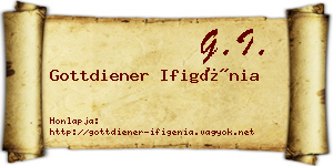 Gottdiener Ifigénia névjegykártya